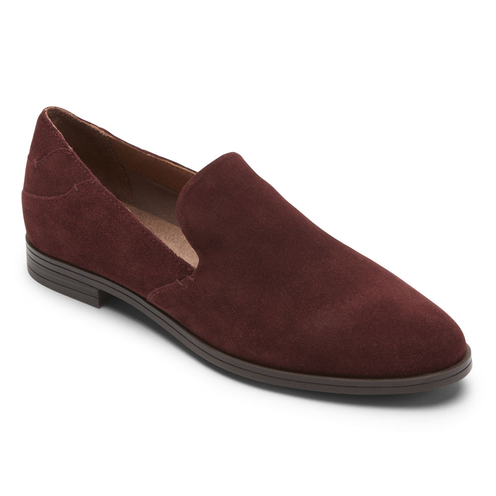 Rockport Womens Perpetua - Loafers Burgundy - LJE915327